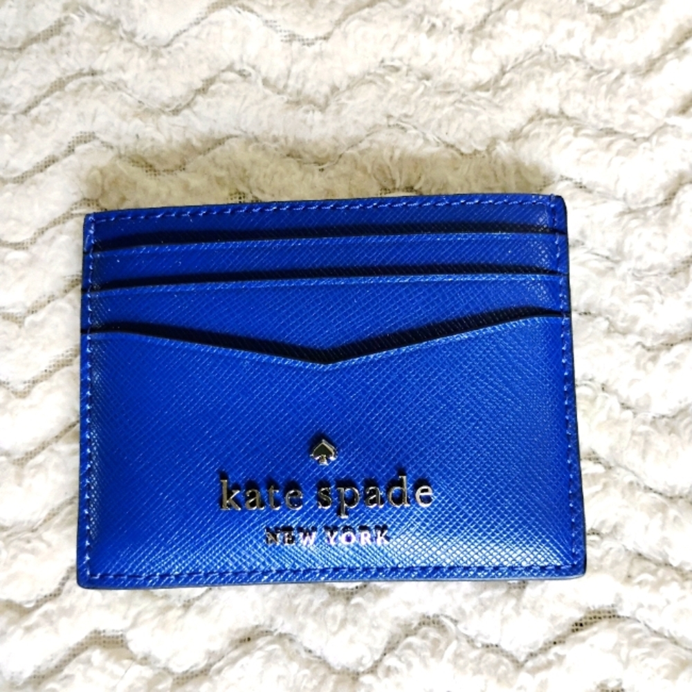 Low Start NWT Kate Spade Blue Card Holder